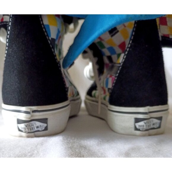 Vans SK8-Hi Checkerboard Sneakers Women’s Size 5 Canvas Super High Top - Picture 7 of 11